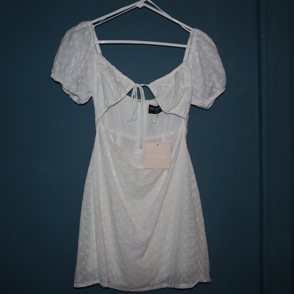 white eyelet mini Jessie James Deckers Kittenish